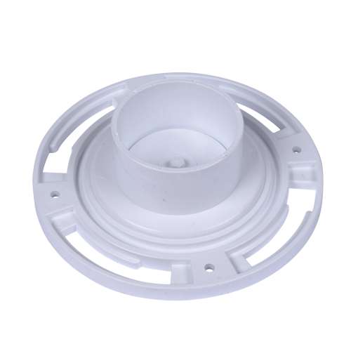Closet Flange 3in PVC Level-Fit with Plastic Ring & Test Cap