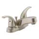 Centerset Bathroom Faucet in Brushed Nickel