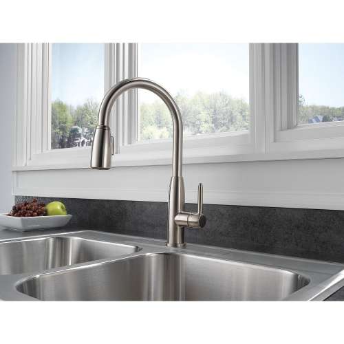 Apex 1.8 GPM 1-Handle Kitchen Faucet In Stainless