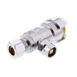 1/2in x 3/8in Lead Free Compression Straight Loose Key Stop Valve