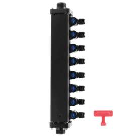 3/8in Zero Lead Compression Manabloc with 8 Port