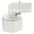 3/4in PEX Crimp x 3/4in Lav Elbow with Plastic Nut
