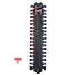3/8in and 1/2in PEX Press Polymer Combination Manabloc with 36 Ports