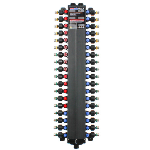 3/8in and 1/2in PEX Press Polymer Combination Manabloc with 36 Ports