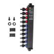 1/2in PollyAlloy PEX Crimp Dual Temperature MiniBloc with 10 Port, 4 hot, 6 cold