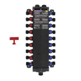 1/2in x 3/8in 18 Port Combination Crimp MANABLOC