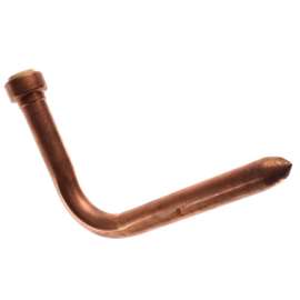 3/4in Push Fit Copper Stub Out Elbow, 6in x 8-3/4in Size