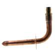 3/4in Expansion PEX Brass x 3/4in Copper Stub Elbow, 6in x 8in Size