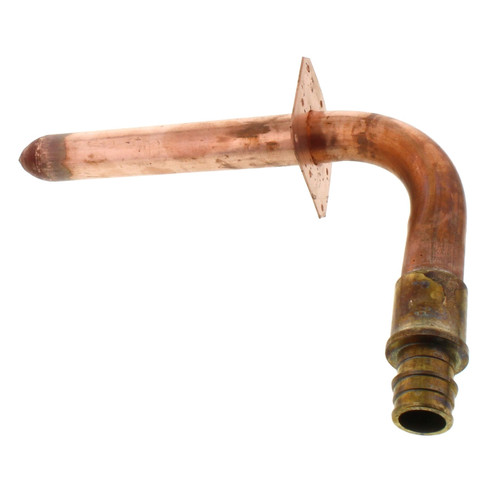 3/4in Expansion PEX Brass x 3/4in Copper Stub Elbow, 6in x 8in Size