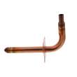 1/2in PowerPEX Copper Stub Out Elbow with Ear, 3-1/2in x 6in Size