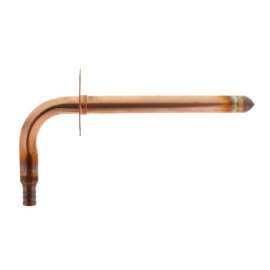 1/2in PowerPEX Copper Stub Out Elbow with Ear, 3-1/2in x 8in Size