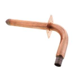 3/4in PowerPEX Copper Stub Out Elbow with Ear, 4-1/2in x 8in Size