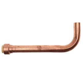 1/2in Male Sweat Copper Tub/Shower Elbow, 6in x 2-1/4in Size