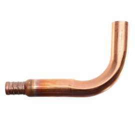 1/2in PEX Crimp x Male Sweat Tub/Shower Pressure Connector, 2-1/2in x 4in Size