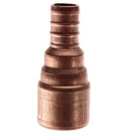 1in PEX Crimp 1in CPVC Lead Free Copper Straight Adapter