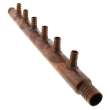 1in PEX Crimp 1in PEX Crimp Copper Manifold with 1/2in PEX 6 Outlets