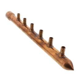 1in CPVC x Spin Closed Copper Manifold with 1/2in PEX 6 Outlets