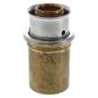 5/8in PEX Press x 3/4in Copper Fitting Adapter in Bronze with Attached Sleeve