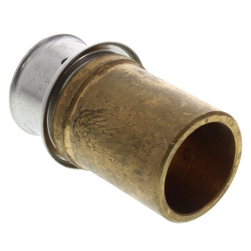 5/8in PEX Press x 3/4in Copper Fitting Adapter in Bronze with Attached Sleeve