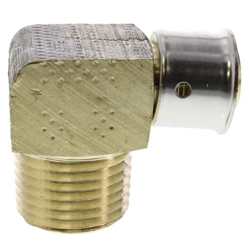 1in PEX Press x 1-1/4in Male NPT Elbow with Attached Sleeve