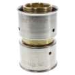 1-1/4in PEX Press Zero Lead Bronze Coupling with Attached Sleeve