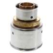 3/4in x 1-1/4in PEX Press Zero Lead Bronze Coupling with Attached Sleeve