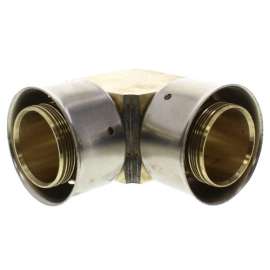 1-1/2in PEX Press Zero Lead Bronze Elbow with Attached Sleeve