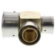 1-1/4in x 1in x 1in PEX Press Zero Lead Bronze Reducing Tee with Attached Sleeve