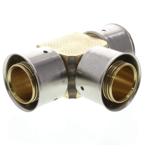 1-1/2in PEX Press Tee with Attached Sleeve