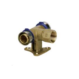 3/4in x 3/4in PEX Press x 1/2in Female NPT Vertical Fire Sprinkler Tee with Sleeve