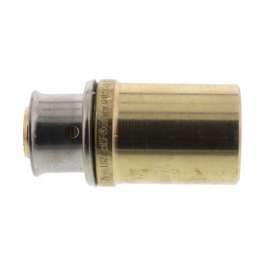 1/2in PEX Press x 3/4in Copper Male Fitting Adapter with Attached Sleeve
