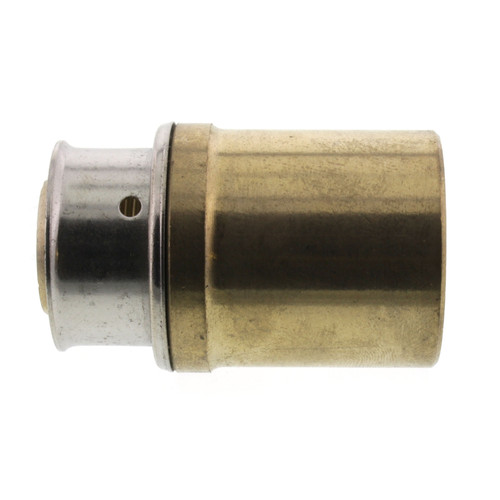 3/4in PEX Press x 1in Copper Fitting Lead Free Bronze Adapter with Attached Sleeve