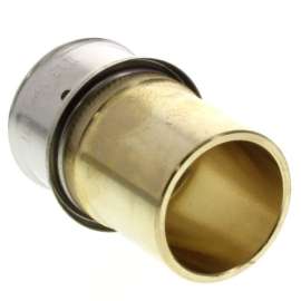 1in PEX Press x 1in Copper Fitting Lead Free Bronze Adapter with Attached Sleeve