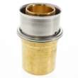 1-1/2in PEX Press x 1-1/2in Copper Fitting Lead Free Bronze Adapter with Attached Sleeve