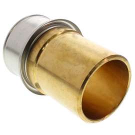 2in PEX Press x 2in Copper Fitting Adapter with Attached Sleeve, Lead Free Bronze