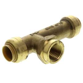 1/2in x 1/2in x 1/2in FNPT Female Center Lead Free Slip Tee