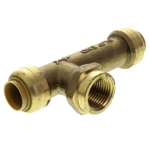 1/2in x 1/2in x 1/2in FNPT Female Center Lead Free Slip Tee