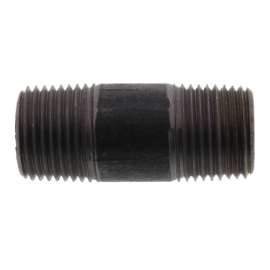 1/2in x 2in Steel Nipple in Black Coated