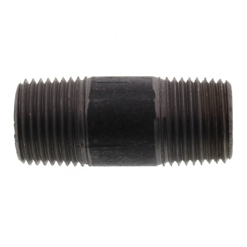 1/2in x 2in Steel Nipple in Black Coated