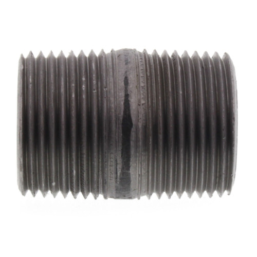 3/4in x 1-1/2in Steel Nipple in Black Coated