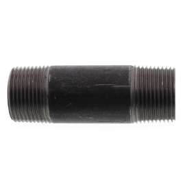 3/4in x 3in Steel Nipple in Black Coated