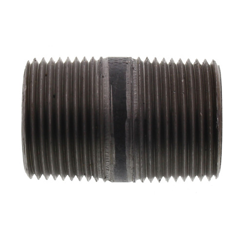 1in x 2in Steel Nipple in Black Coated