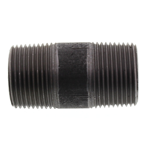 1in x 2-1/2in Steel Nipple in Black Coated