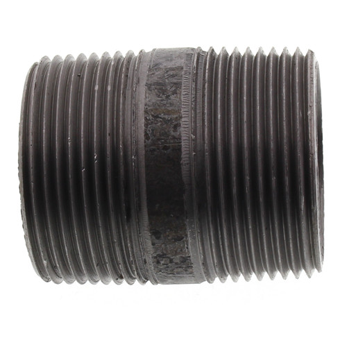 1-1/4in x 2in Steel Nipple in Black Coated