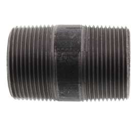 1-1/4in x 2-1/2in Steel Nipple in Black Coated