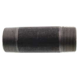 1-1/4in x 4-1/2in Steel Nipple in Black Coated