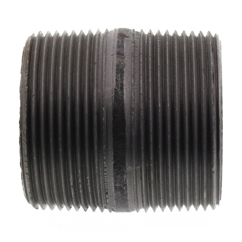 1-1/2in x 2in Steel Nipple in Black Coated