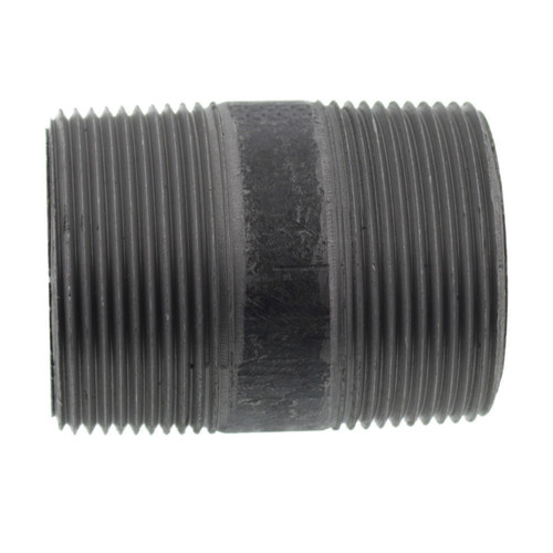 1-1/2in x 2-1/2in Steel Nipple in Black Coated