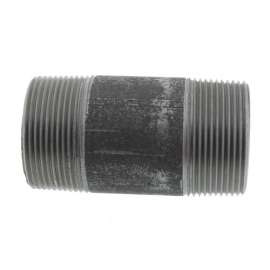 1-1/2in x 3-1/2in Steel Nipple in Black Coated