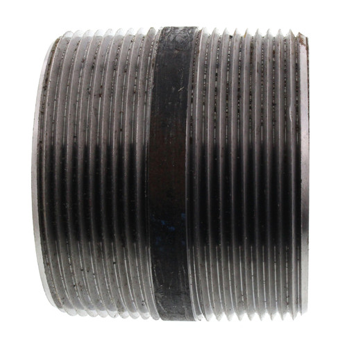 3in x 3in Steel Nipple in Black Coated